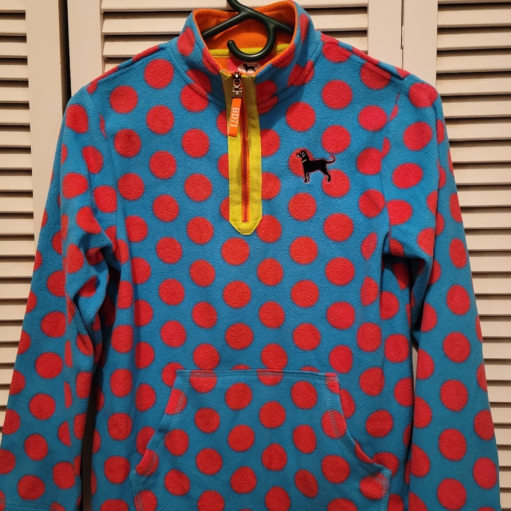 The Black Dog girls polka dot fleece